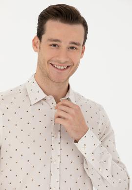 Erkek Taş Uzun Kollu Gömlek - 50272706028