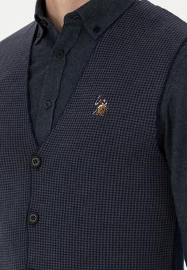 Erkek Lacivert Triko Hırka - 50279961006