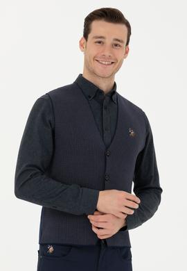 Erkek Lacivert Triko Hırka - 50279961006