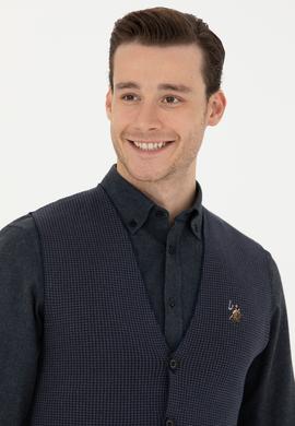 Erkek Lacivert Triko Hırka - 50279961006