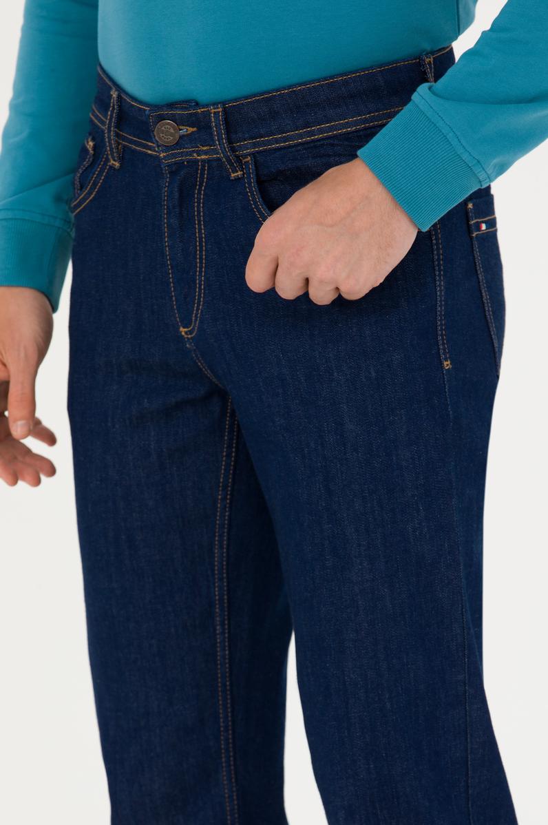 Erkek Koyu Mavi Jean Pantolon