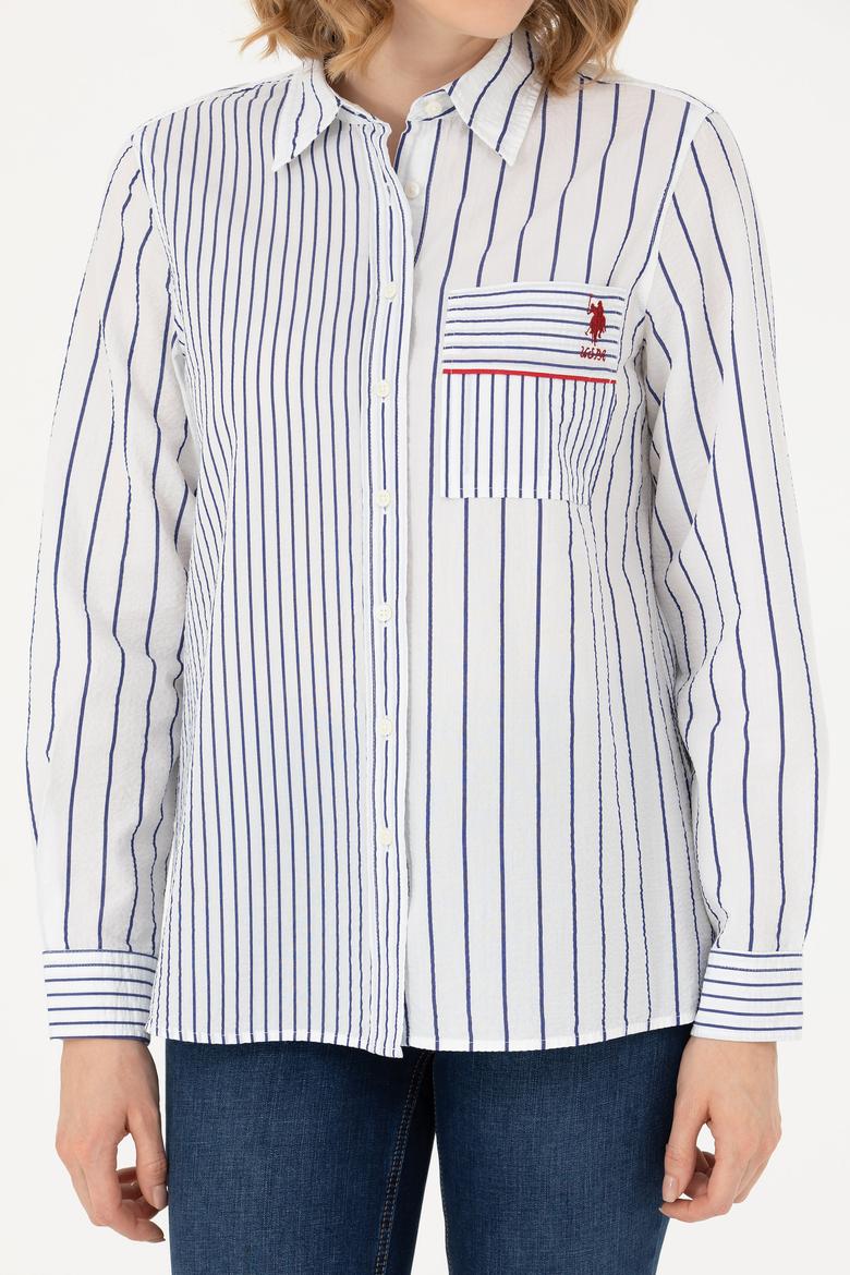 Kadın Beyaz Uzun Kollu Gömlek - 50271518003