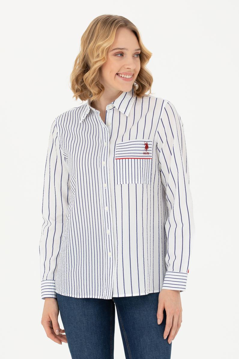 Kadın Beyaz Uzun Kollu Gömlek