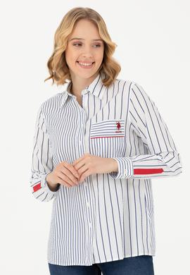 Kadın Beyaz Uzun Kollu Gömlek - 50271518003