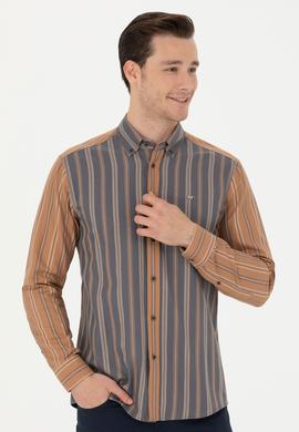 Erkek Antrasit Uzun Kollu Gömlek - 50272649001