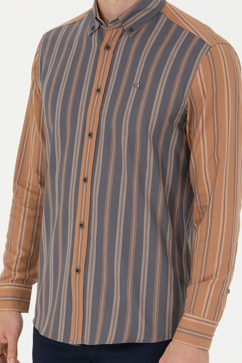 Erkek Antrasit Uzun Kollu Gömlek - 50272649001