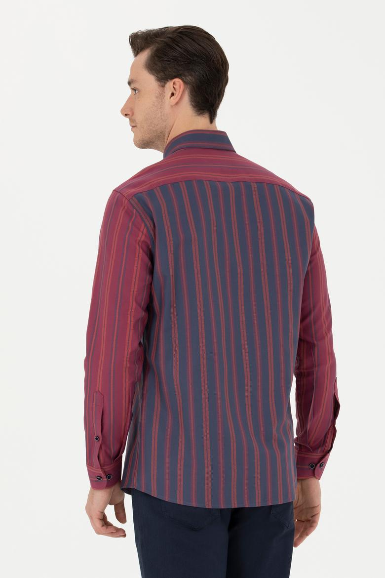 Erkek Lacivert Uzun Kollu Gömlek - 50272649034