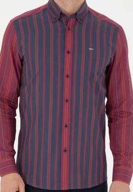 Erkek Lacivert Uzun Kollu Gömlek - 50272649034