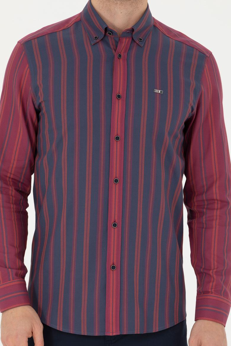 Erkek Lacivert Uzun Kollu Gömlek - 50272649034