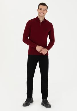 Erkek Bordo Kazak - 50277114024