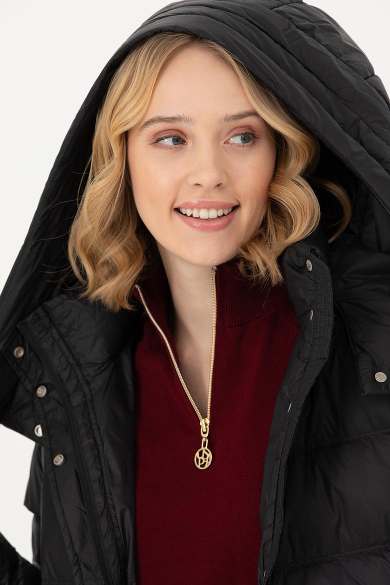 Kadın Siyah Kaban - 50272055002