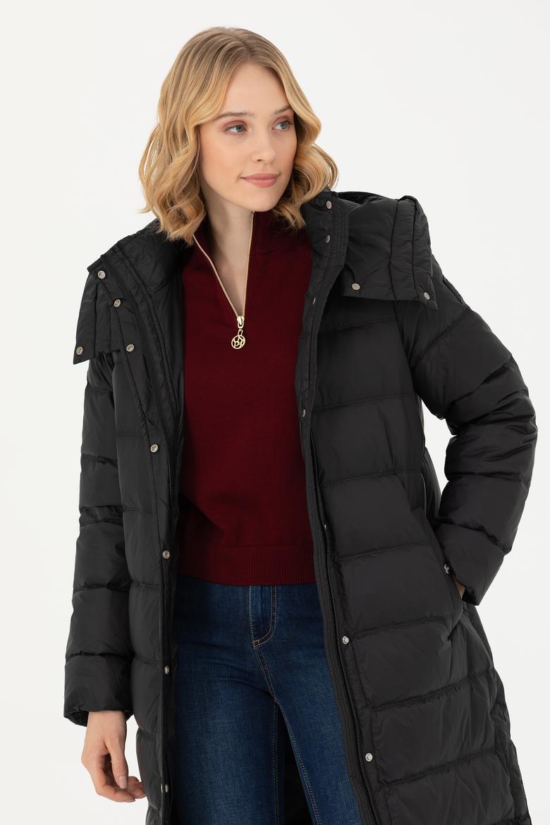 Kadın Siyah Kaban - 50272055002