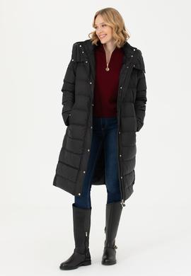 Kadın Siyah Kaban - 50272055002