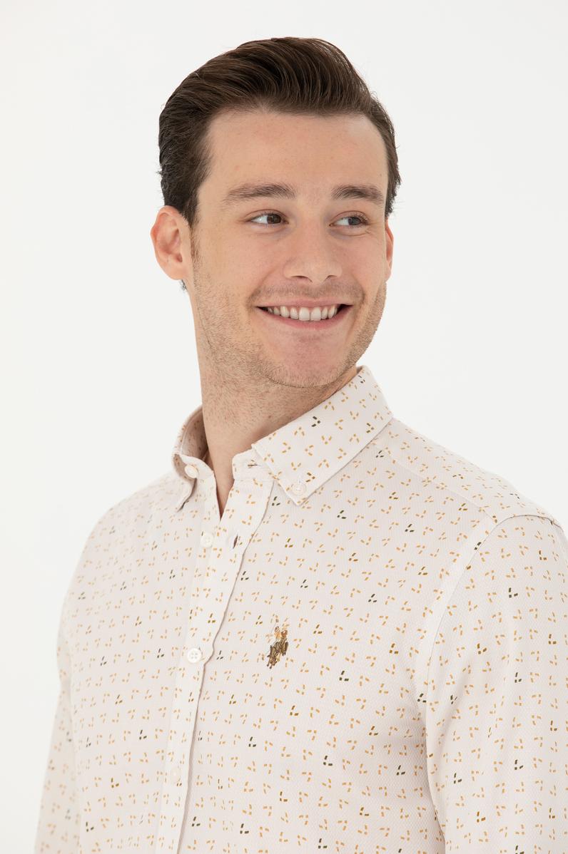 Erkek Taş Uzun Kollu Gömlek