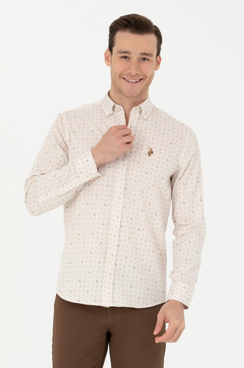 Erkek Taş Uzun Kollu Gömlek