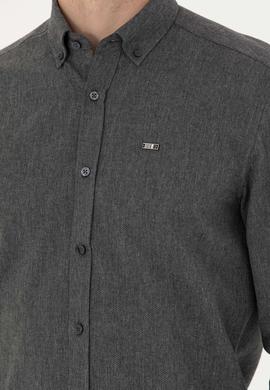 Erkek Antrasit Uzun Kollu Gömlek - 50276574062