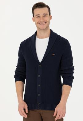 Erkek Lacivert Triko Hırka - 50277111010