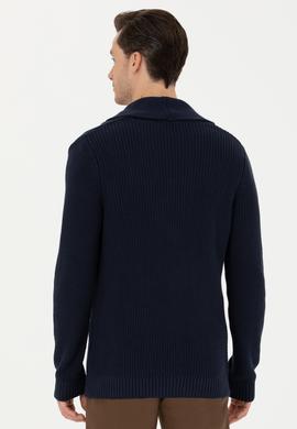 Erkek Lacivert Triko Hırka - 50277111010