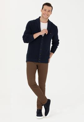 Erkek Lacivert Triko Hırka - 50277111010