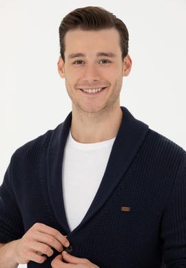 Erkek Lacivert Triko Hırka - 50277111010