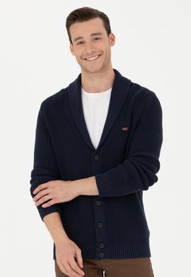 Erkek Lacivert Triko Hırka - 50277111010