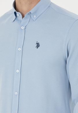 Erkek Mavi Uzun Kollu Gömlek - 50279424010