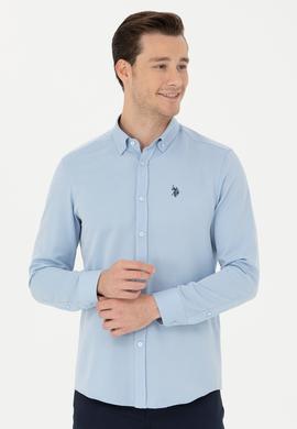 Erkek Mavi Uzun Kollu Gömlek - 50279424010