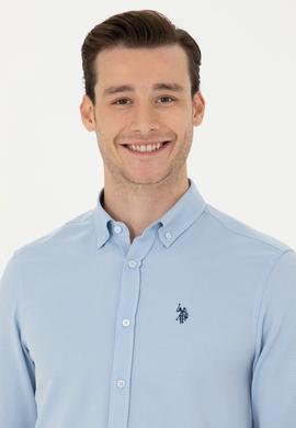 Erkek Mavi Uzun Kollu Gömlek - 50279424010