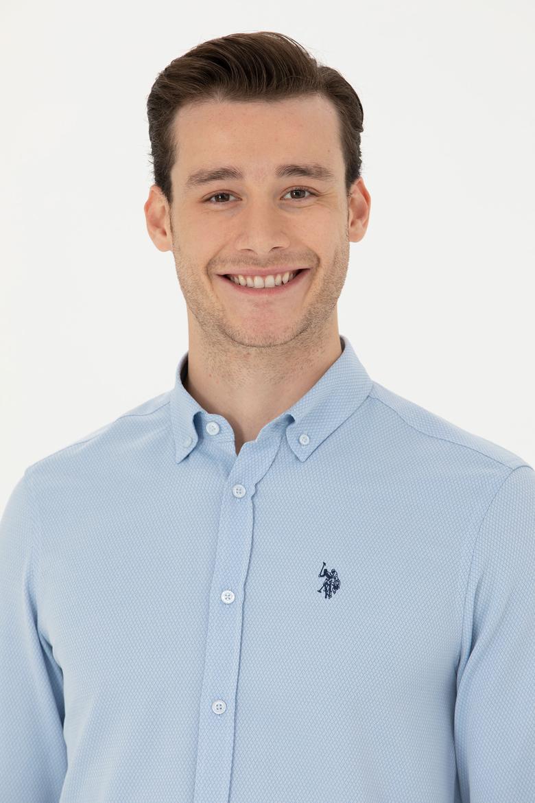 Erkek Mavi Uzun Kollu Gömlek - 50279424010