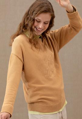 Kadın Kum Bisiklet Yaka Kazak - 50272035013