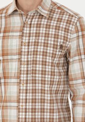 Erkek Kum Uzun Kollu Gömlek - 50279511014