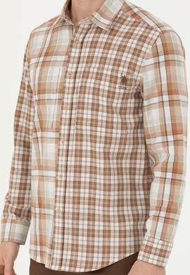 Erkek Kum Uzun Kollu Gömlek - 50279511014