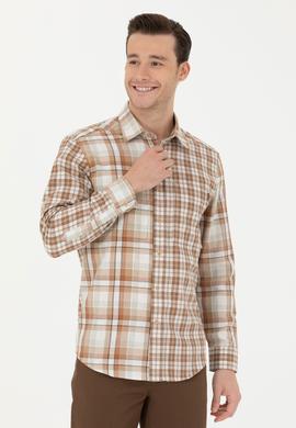 Erkek Kum Uzun Kollu Gömlek - 50279511014
