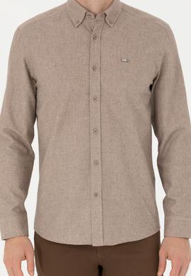 Erkek Camel Uzun Kollu Gömlek - 50276574001