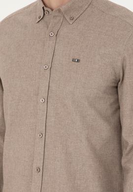 Erkek Camel Uzun Kollu Gömlek - 50276574001