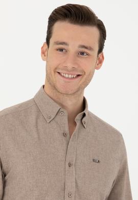 Erkek Camel Uzun Kollu Gömlek - 50276574001