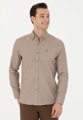 Erkek Camel Uzun Kollu Gömlek - 50276574001