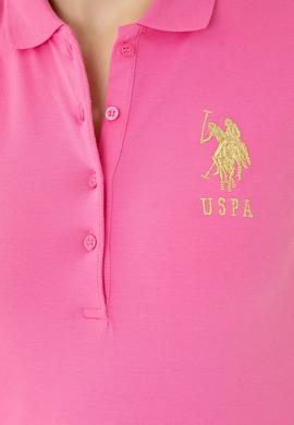Kadın Pembe Basic Polo Yaka Tişört - 50262700078