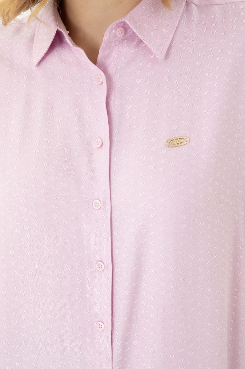 Kadın Manolya Uzun Kollu Gömlek