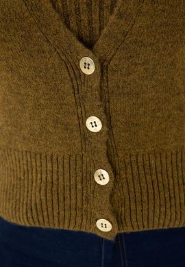 Kadın Açık Haki Triko Hırka - 50269494018