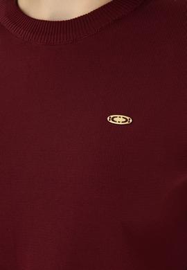 Kadın Bordo Bisiklet Yaka Kazak - 50269499012