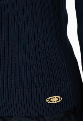 Kadın Lacivert Bisiklet Yaka Kazak - 50270430011