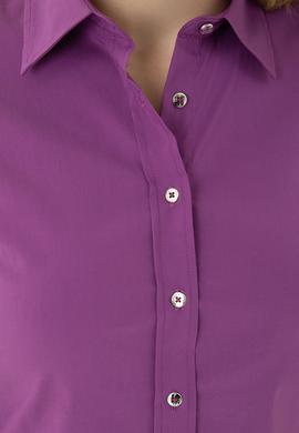 Kadın Violet Uzun Kollu Basic Gömlek - 50271263051