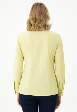 Kadın Fıstık Yeşili Uzun Kollu Basic Gömlek - 50271268043