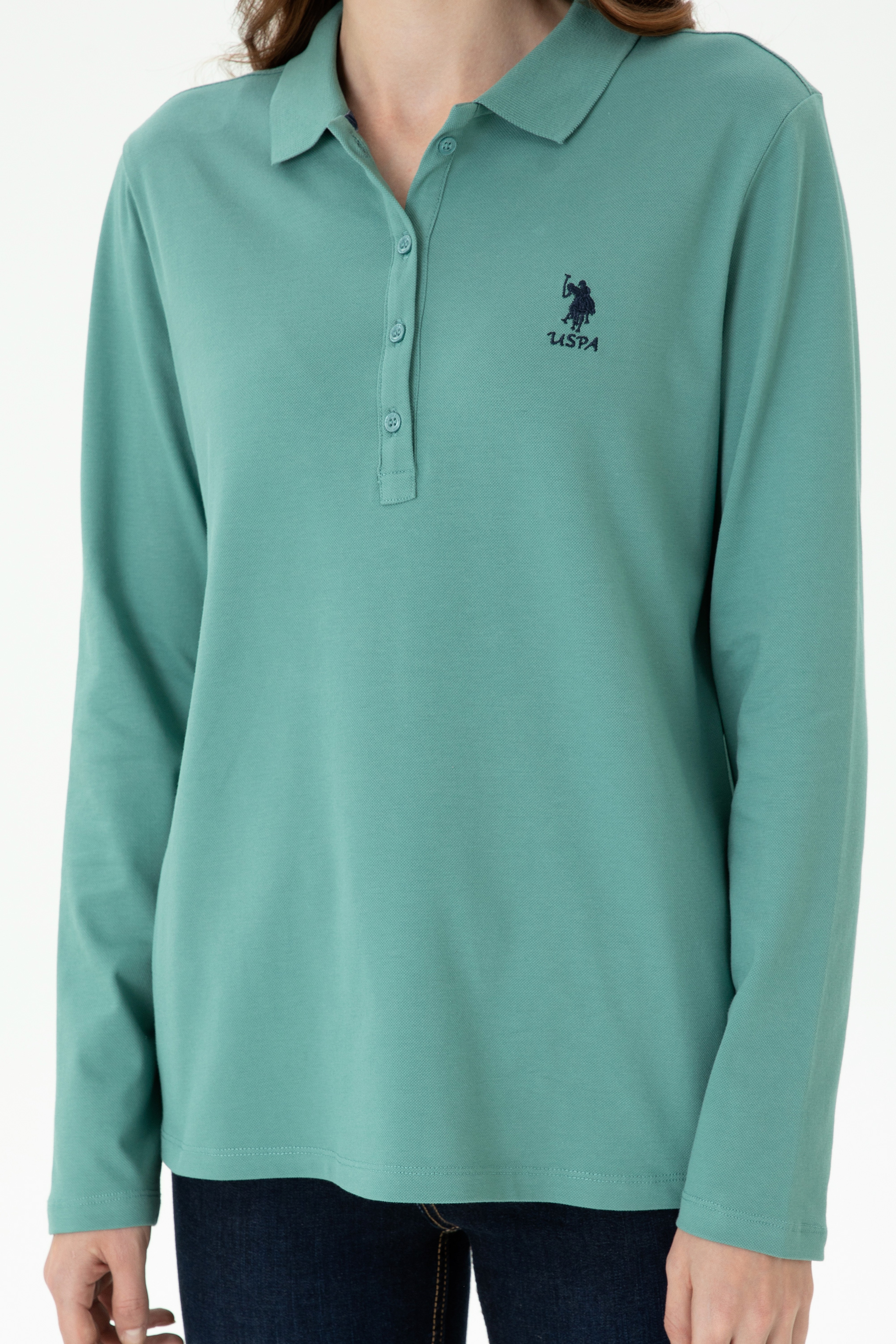 Kadın Mint Basic Sweatshirt