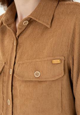 Kadın Kum Uzun Kollu Gömlek - 50271848019