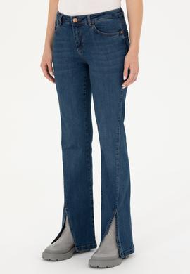 Kadın Mavi Jean Pantolon - 50272290003