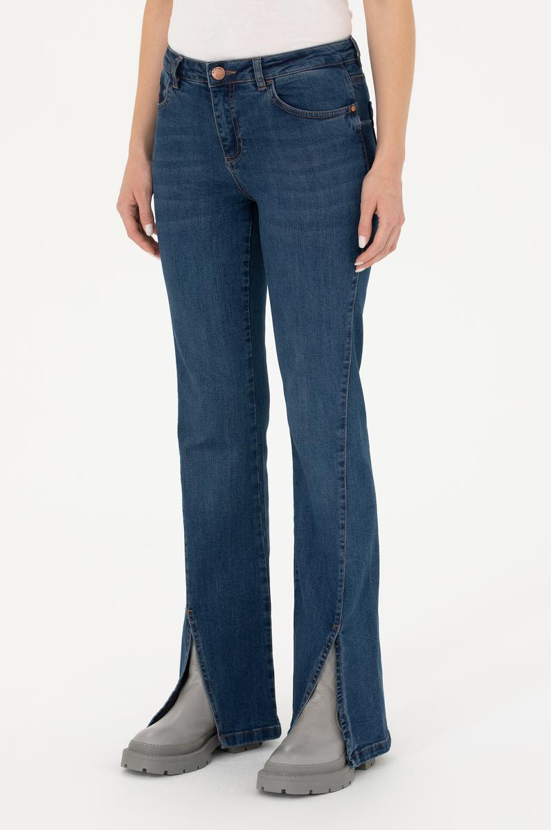 Kadın Mavi Jean Pantolon