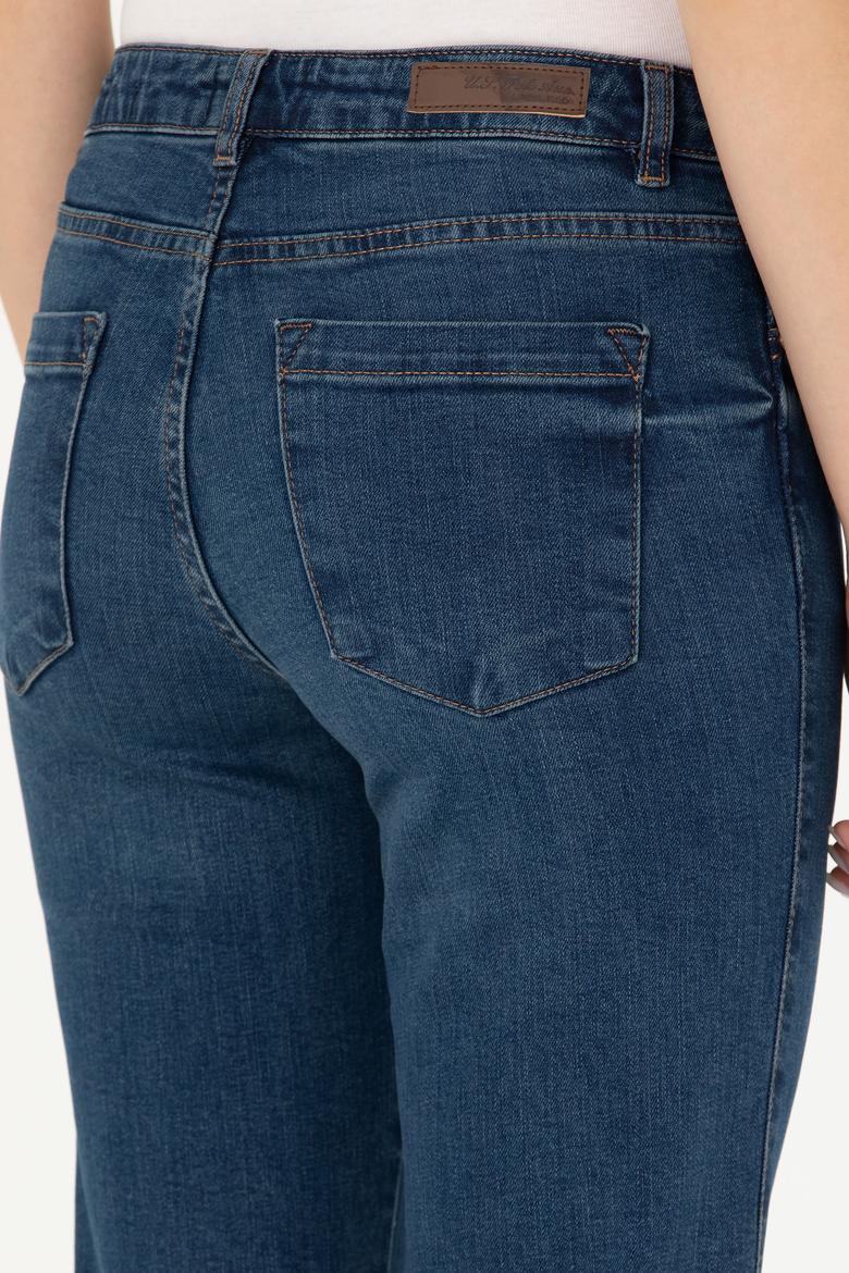 Kadın Mavi Jean Pantolon - 50272290003