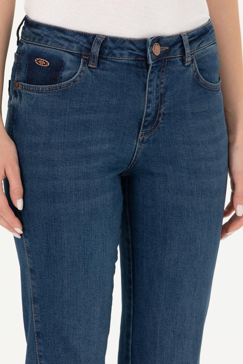 Kadın Mavi Jean Pantolon - 50272290003